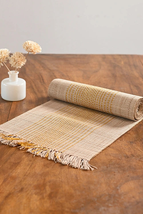 Kadam Haat "Zari" Handcrafted Madurkathi Runner