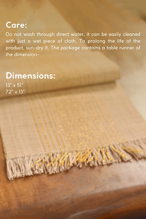 Kadam Haat "Zari" Handcrafted Madurkathi Runner