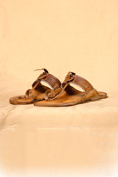 Men Footwear With A Story: Men'S Timeless Heritage Kolhapuri Chappals