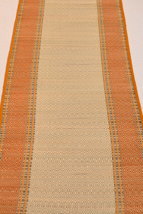 Dharini Madurkathi Floor Mat Mustard Natural (2Ft X5Ft)