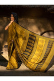 Exclusive Bagh Hand Block Printed Modal Silk Saree - Floral Appeal