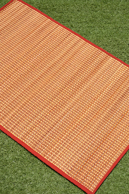 Dharini Madurkathi Mediation And Puja Mat Maroon (2Ft X3Ft)