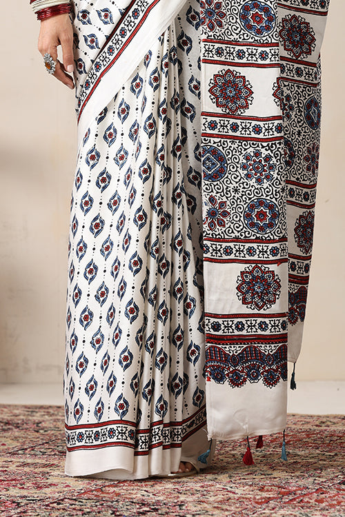 Jahangir Khatri - Bagru Ajrakh Modal Saree