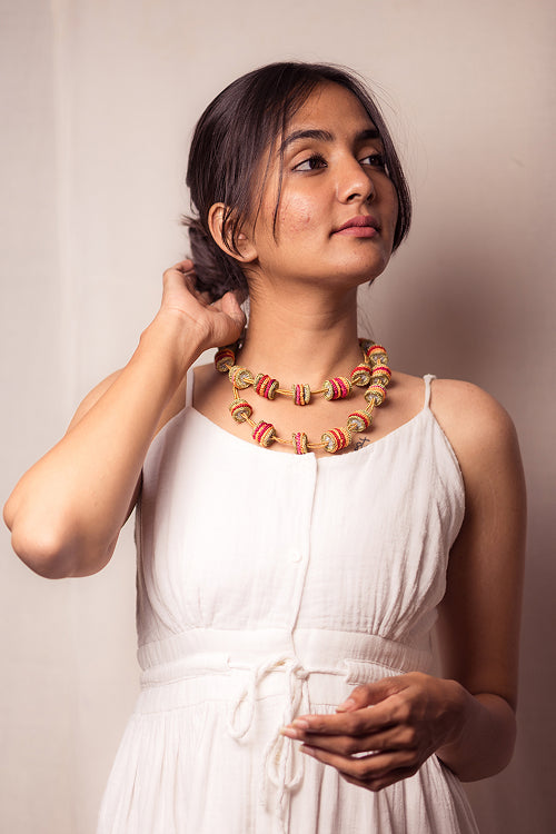 Samoolam Gulnaar Jhilmil - Tikkis Necklace
