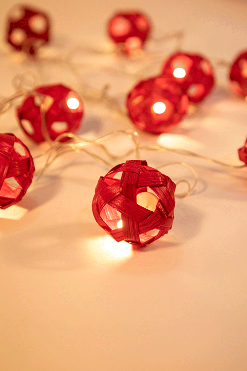 Greenkraft Star Full Moon Handcrafted Bamboo String Light