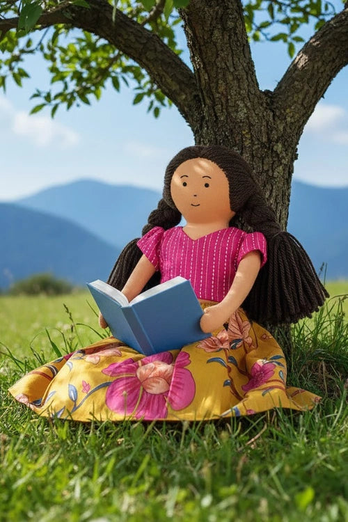 The Good Doll Nilah 12 Inch Girl Doll Classic Skirt Blouse Set