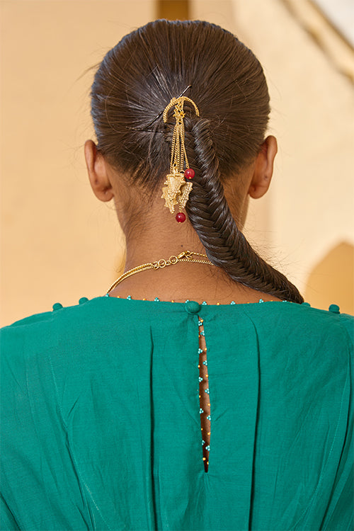 Miharu Dokra Triangle Handcrafted Brass Chain Necklace Online