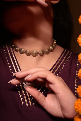 Miharu Anaya'S Dokra Collar Necklace