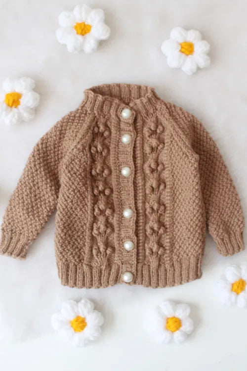 Ajoobaa Handknitted "Selfdesign" Merino Sweater - Beige