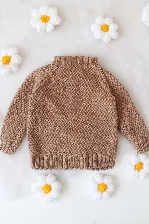 Ajoobaa Handknitted "Selfdesign" Merino Sweater - Beige