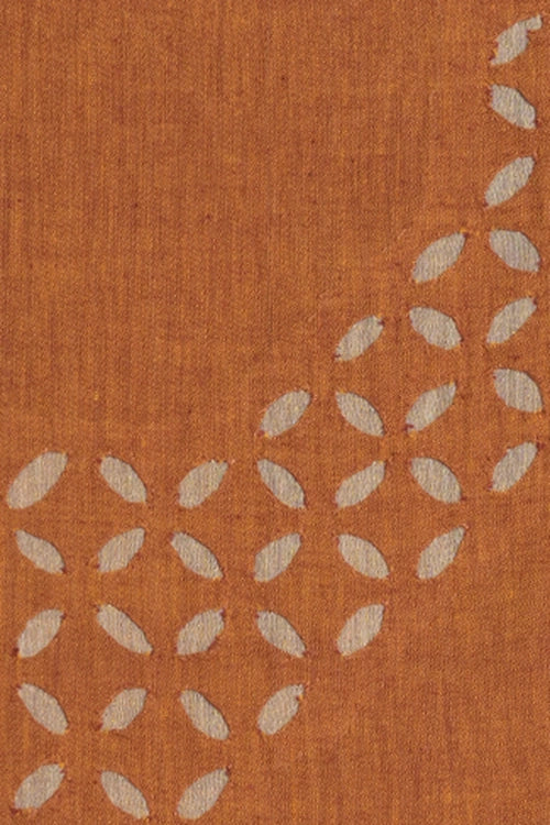 Pratibimb "Tara Rust South Cotton Multi Jacquard Border" Unstitched Suit Set