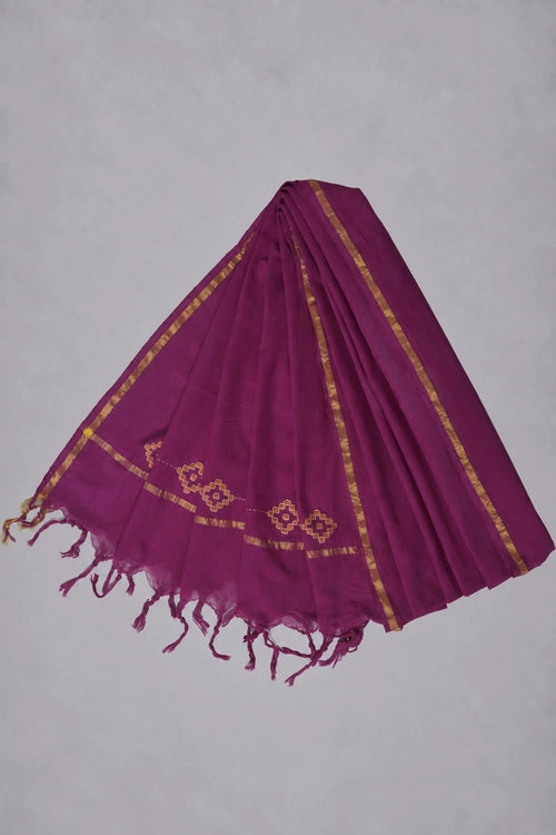 Pratibimb "Kolam Rust" Unstitched Suit Set