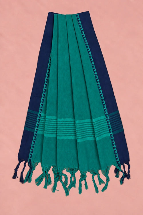 Pratibimb "Aaina Pink Slub Cotton Mirrorwork" Unstitched Suit Set