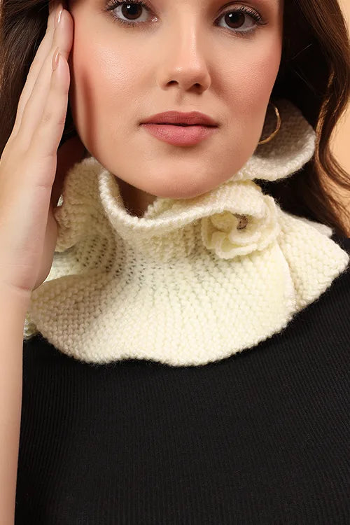 Ajoobaa "Ruffled Cowl" Merino Neckwarmer
