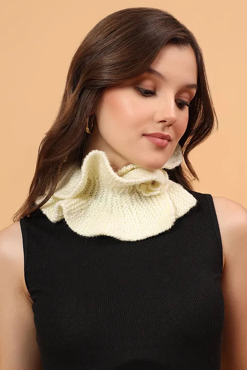Ajoobaa "Ruffled Cowl" Merino Neckwarmer