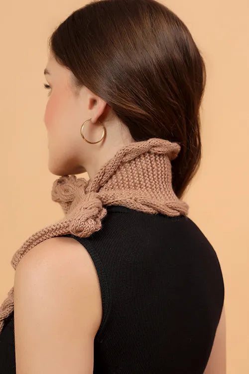 Ajoobaa "Cable Knit" Merino Neckwarmer