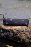 Okhai "Moon Petals" Pure Cotton Cylindrical Hand-embroidered Pencil Pouch