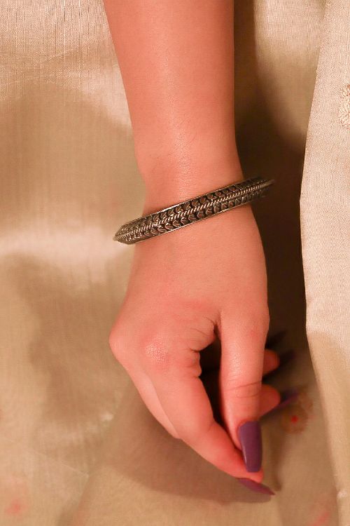 India Craft House Exclusive Pure Silver Traditional Maharashtrian Kangans - Koyari Tode
