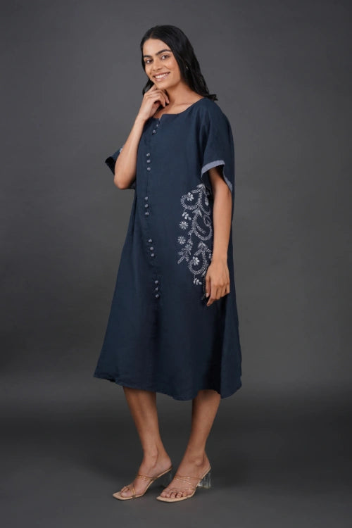 Phae Jasmine Navy Blue Kaftan
