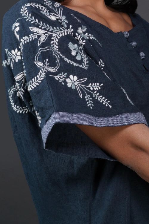Phae Jasmine Navy Blue Kaftan