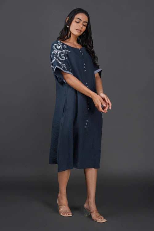 Phae Jasmine Navy Blue Kaftan