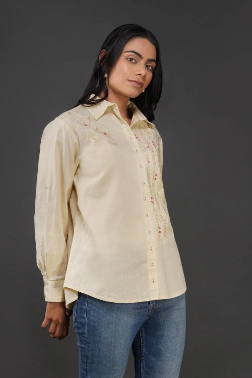 Phae Mona Cream Shirt