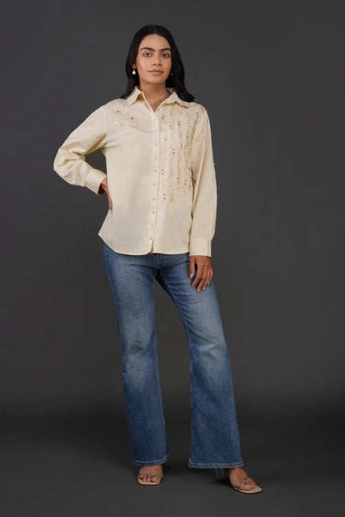 Phae Mona Cream Shirt