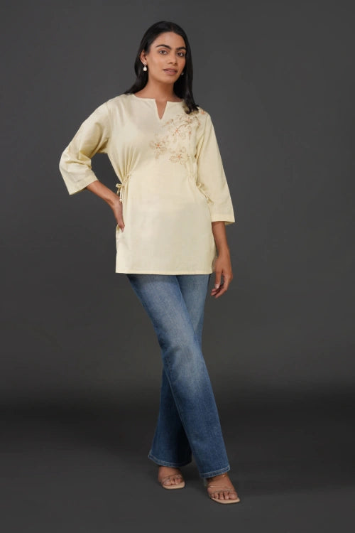 Phae Nargis Cream Top