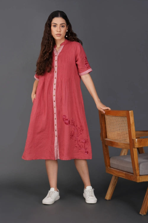 Phae Vida Coral Red Dress