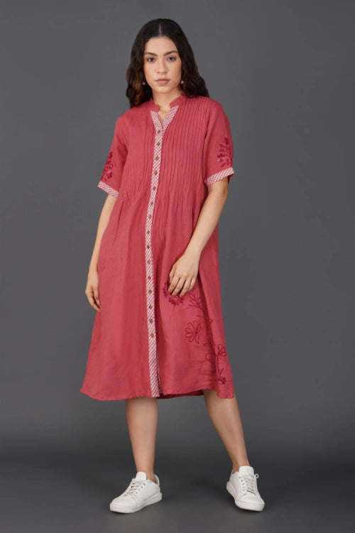 Phae Vida Coral Red Dress