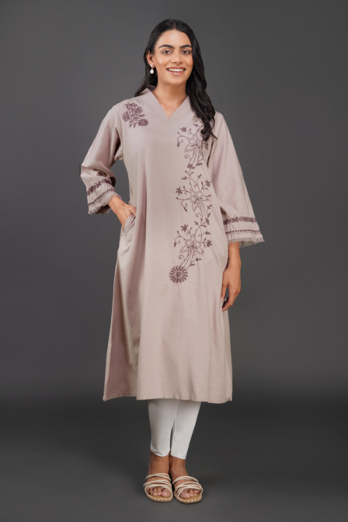 Phae Aaria Kurta In Cotton Slub