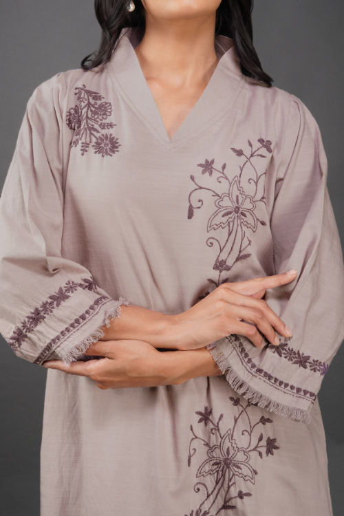 Phae Aaria Kurta In Cotton Slub