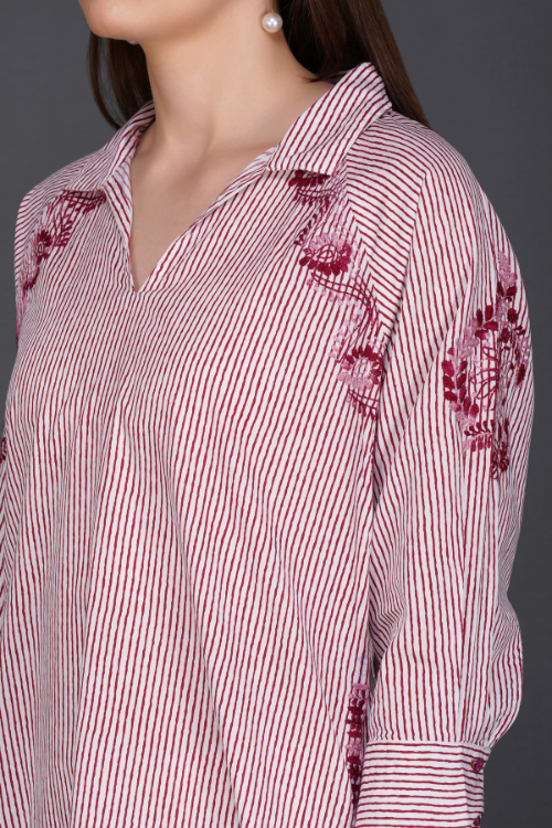 Phae Falak Cotton Kurta In Stripe