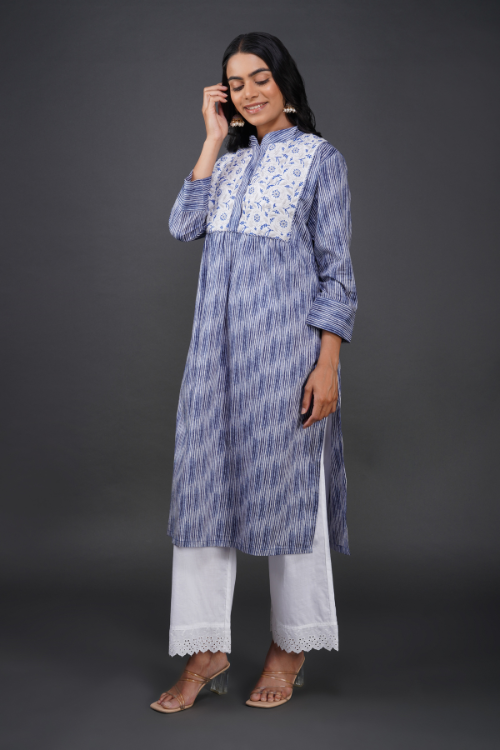 Phae Aaliya Kurta In Shaded Cotton Fabric