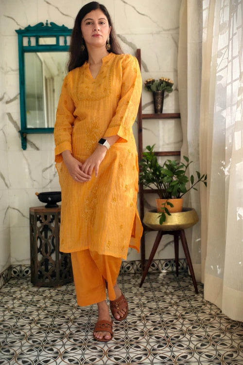 Phae Ishani Co-Ord Set In Amber