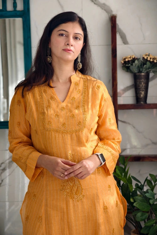Phae Ishani Co-Ord Set In Amber