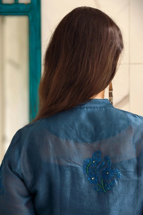 Phae Prisha Co_Ord Set In Teal Green