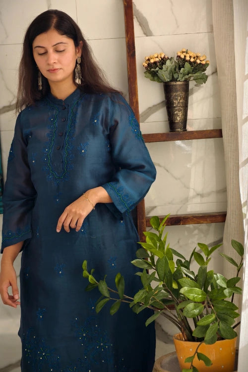 Phae Prisha Co_Ord Set In Teal Green