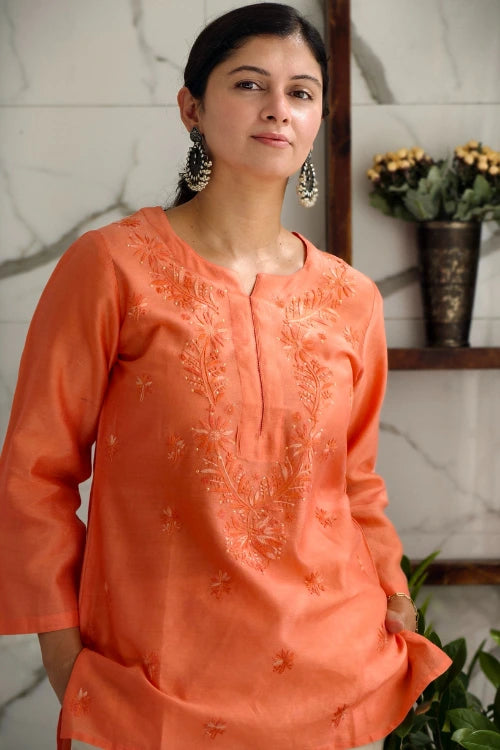 Phae Shreya Top In Pastel Coral