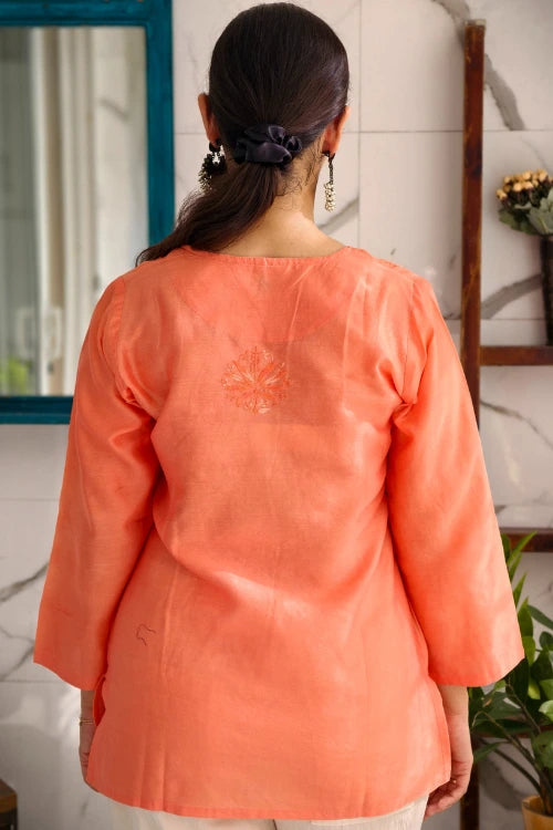 Phae Shreya Top In Pastel Coral