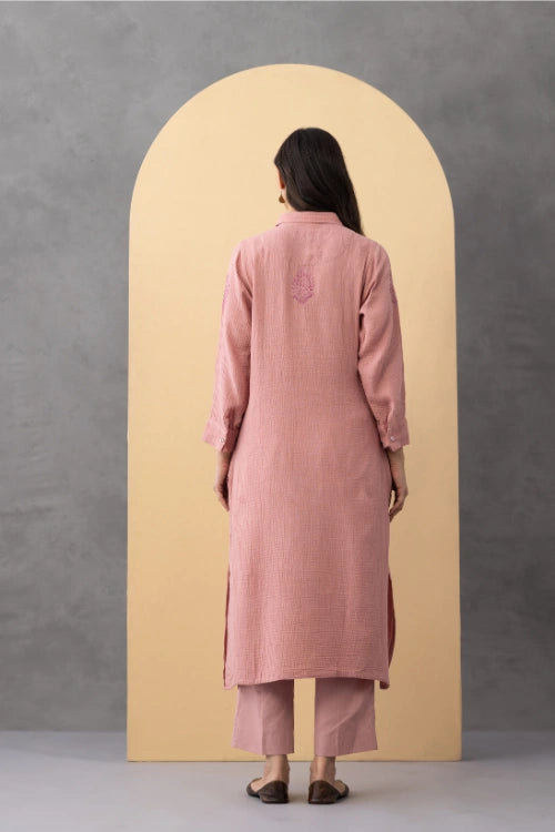 Phae Daisy Cord Set In Cotton Crinkle