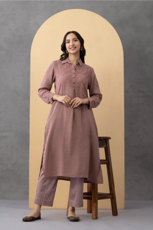 Phae Lily Cord Set In Cotton Crinkle