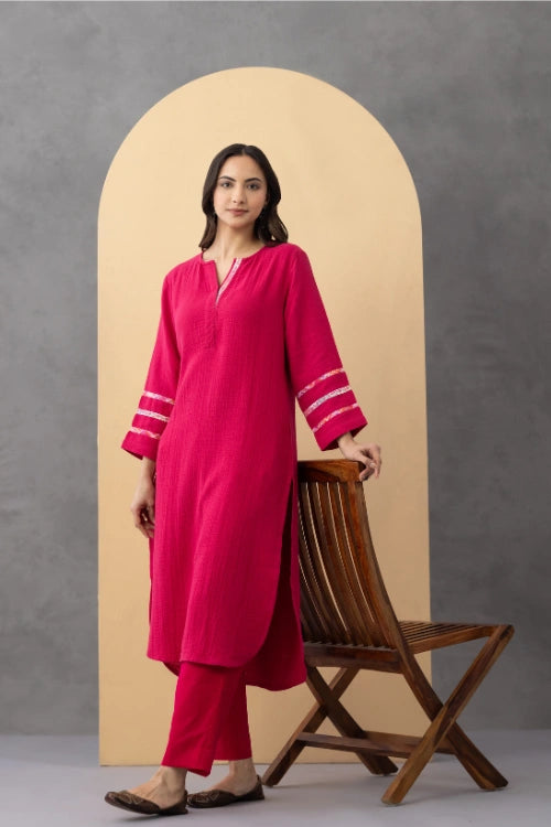 Phae Tulip Co-Ord Set In Cotton Crinkle