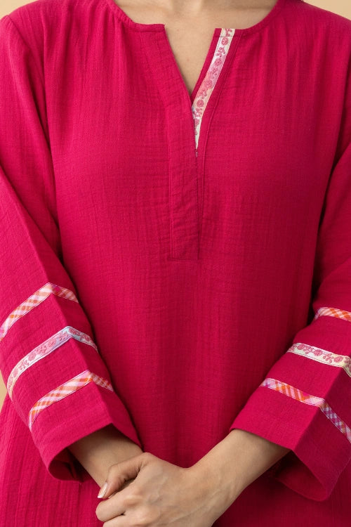 Phae Tulip Co-Ord Set In Cotton Crinkle