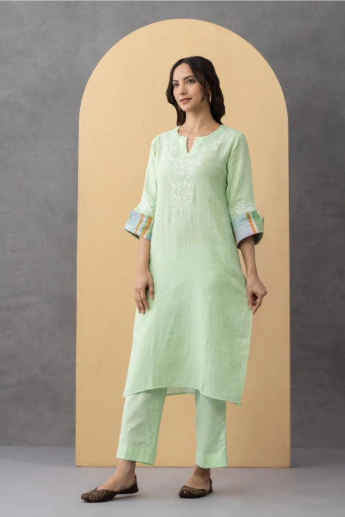 Phae Rose Co-Ord Set In Cotton Crinkle