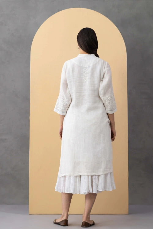 Phae Iris Kurta In Crinkle Cotton