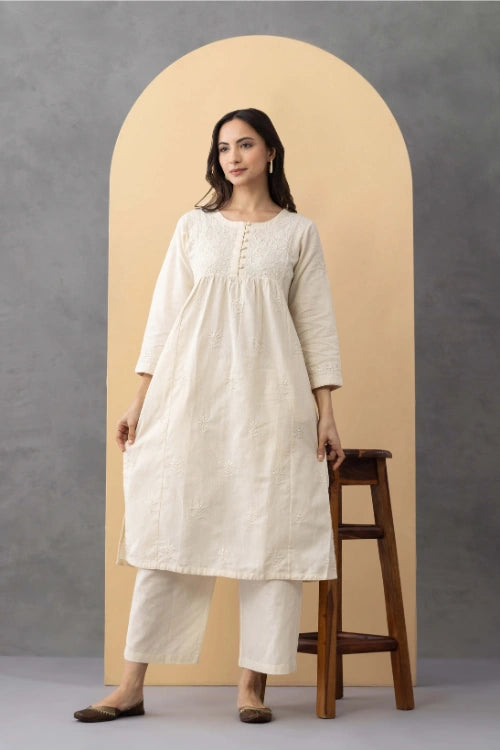 Phae Peony Co-Ord Set In Cotton Linen