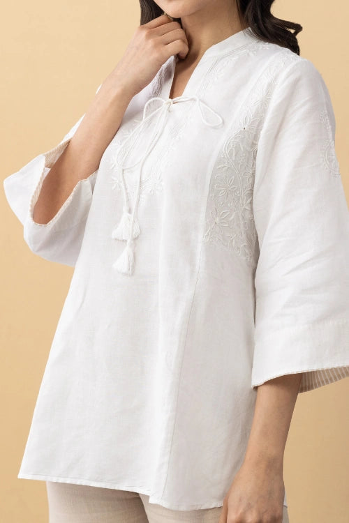 Phae Daffodil  Linen Top