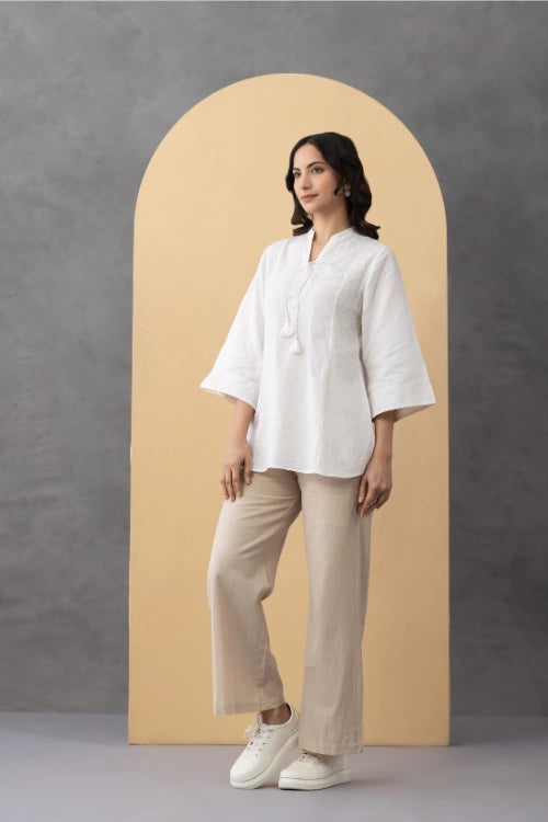 Phae Daffodil  Linen Top