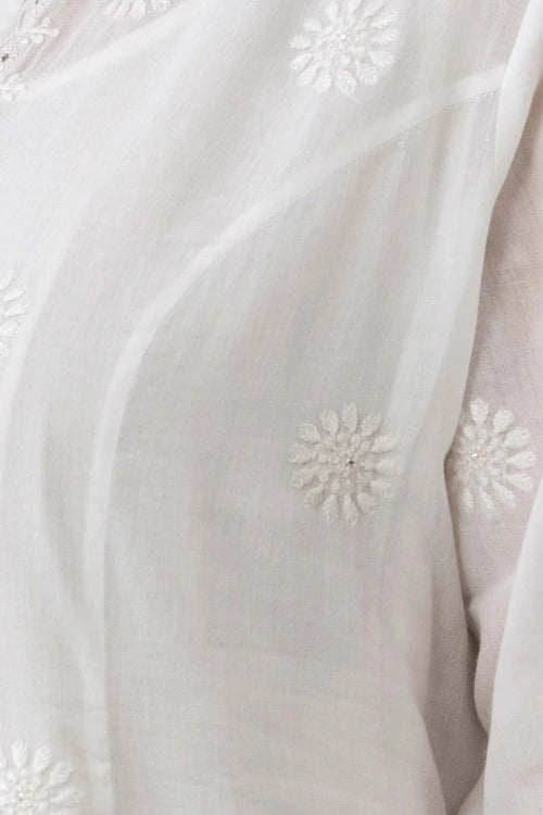 Phae Orchid Kurta In Cotton Mulmul